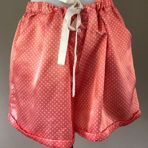 Tap Pants Orange White Polka Dot Large